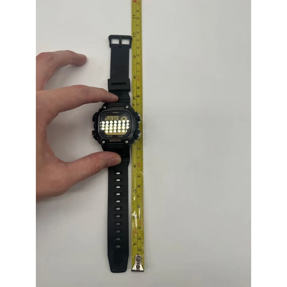 Casio DW-291H-1AV Men's 200M Water Resistant Digital Watch 10 Year Battery Black